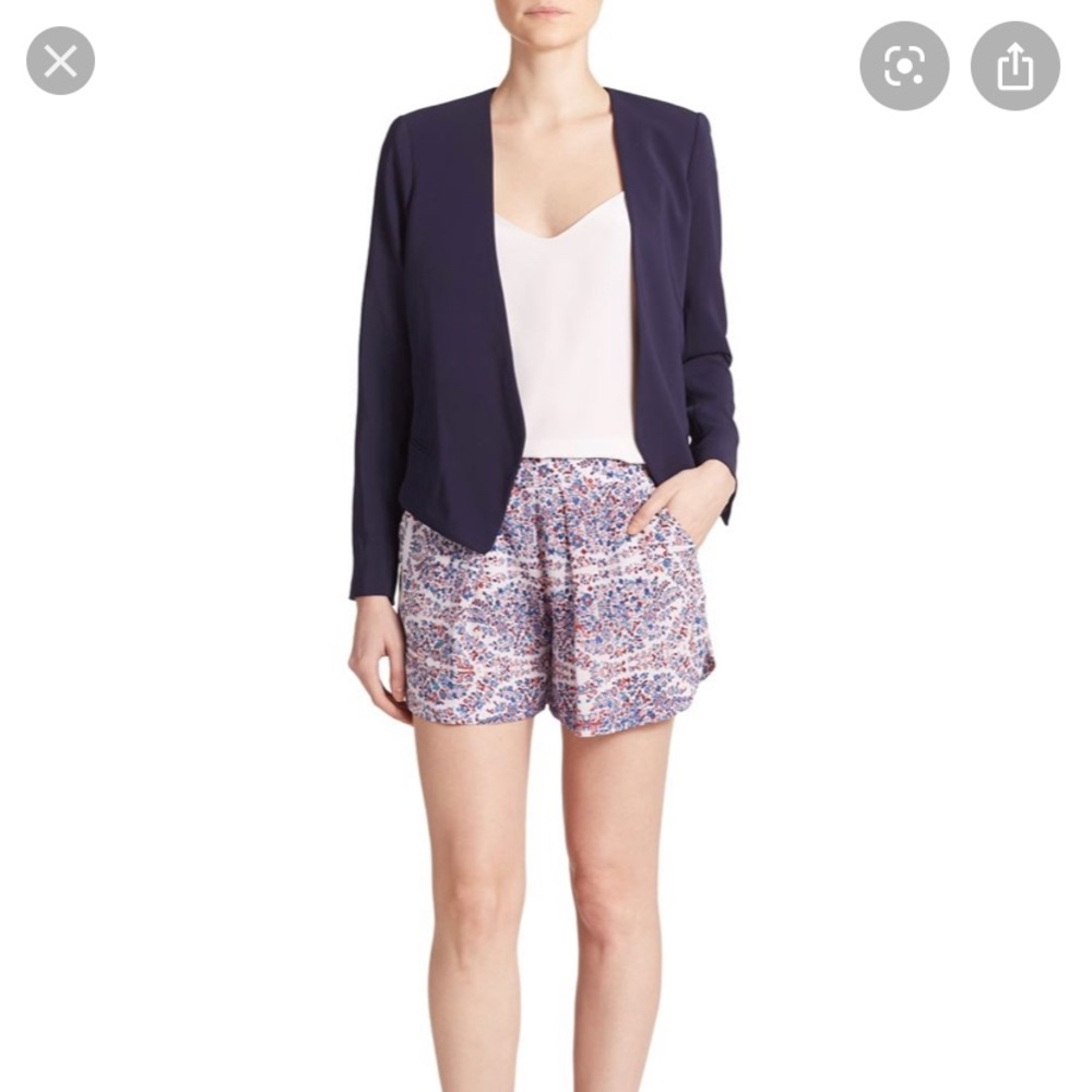 Rebecca Taylor silk paisley shorts